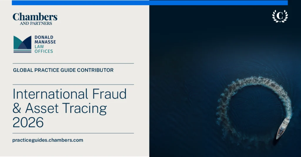 Chambers and Partners International Fraud and Asset Tracing Guide 2026 Monaco Chapter by Donald Manasse Law Offices